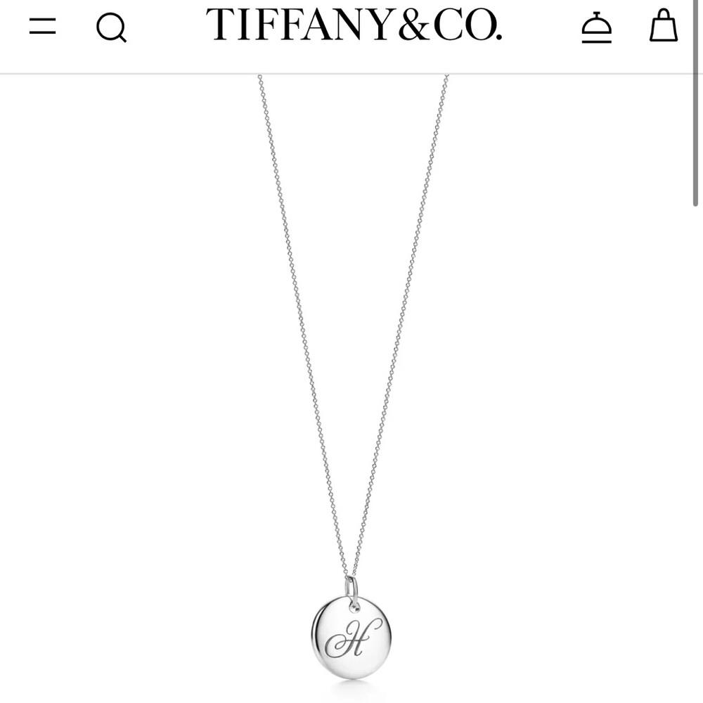 Tiffany & Co. Silver Monogram Necklace